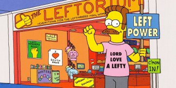 La reivindicación de los zurdos en Los Simpson