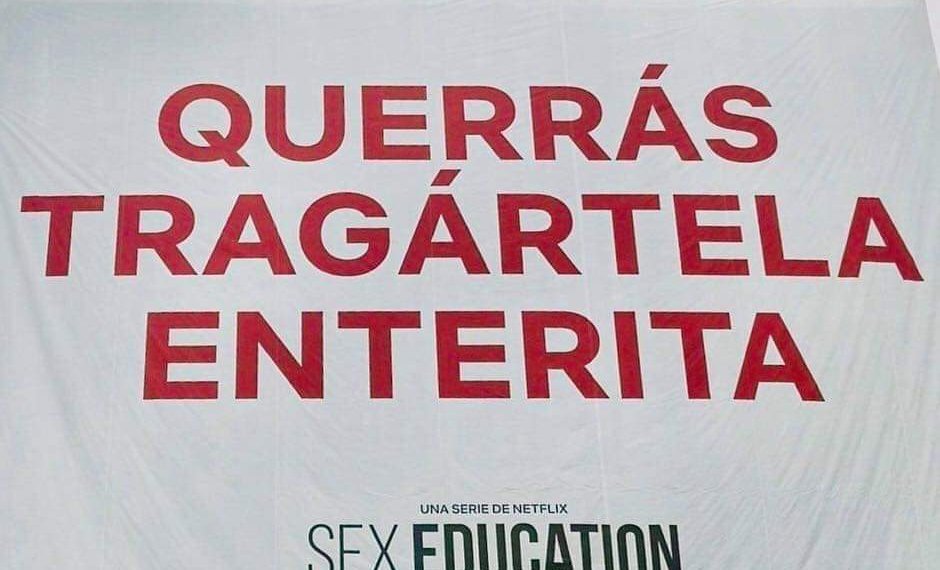 La ¿llamativa? campaña de vía pública de Sex Education