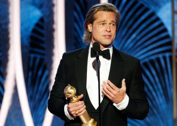 El chiste sobre Titanic que Brad Pitt le hizo a Leonardo DiCaprio en los Golden Globes 2020