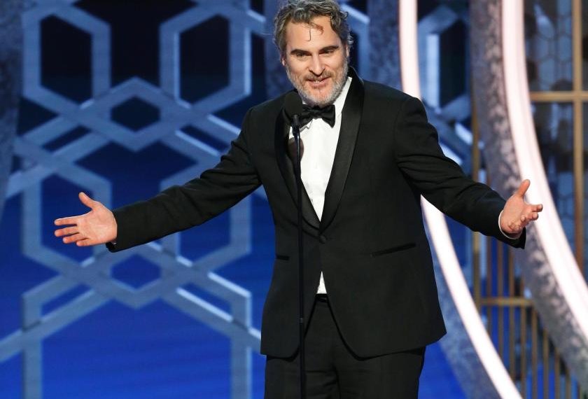 El censurado discurso de Joaquin Phoenix tras ganar en Golden Globes