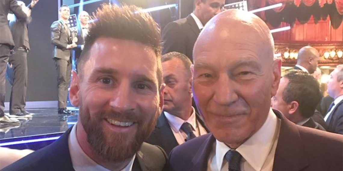 La gran anécdota de Patrick Stewart con Lionel Messi