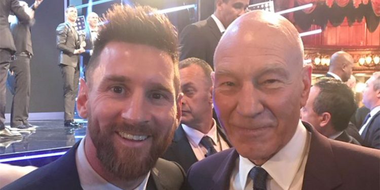 La gran anécdota de Patrick Stewart con Lionel Messi
