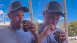 Ragnar de Vikingos probó el mate y su reacción se volvió viral