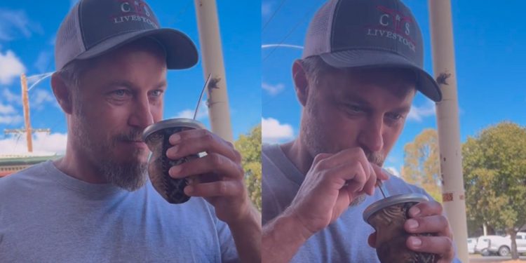 Ragnar de Vikingos probó el mate y su reacción se volvió viral