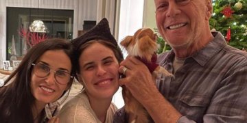 Demi Moore se mudó a lo de Bruce Willis tras el diagnóstico de demencia del actor