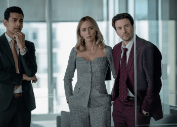 Netflix presentó las primeras imágenes de Pain Hustlers con Emily Blunt y Chris Evans