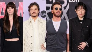 Dakota Johnson, Pedro Pascal y Chris Evans en la nueva película de Celine Song