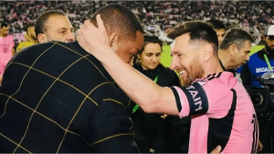 La euforia de Will Smith al conocer a Lionel Messi