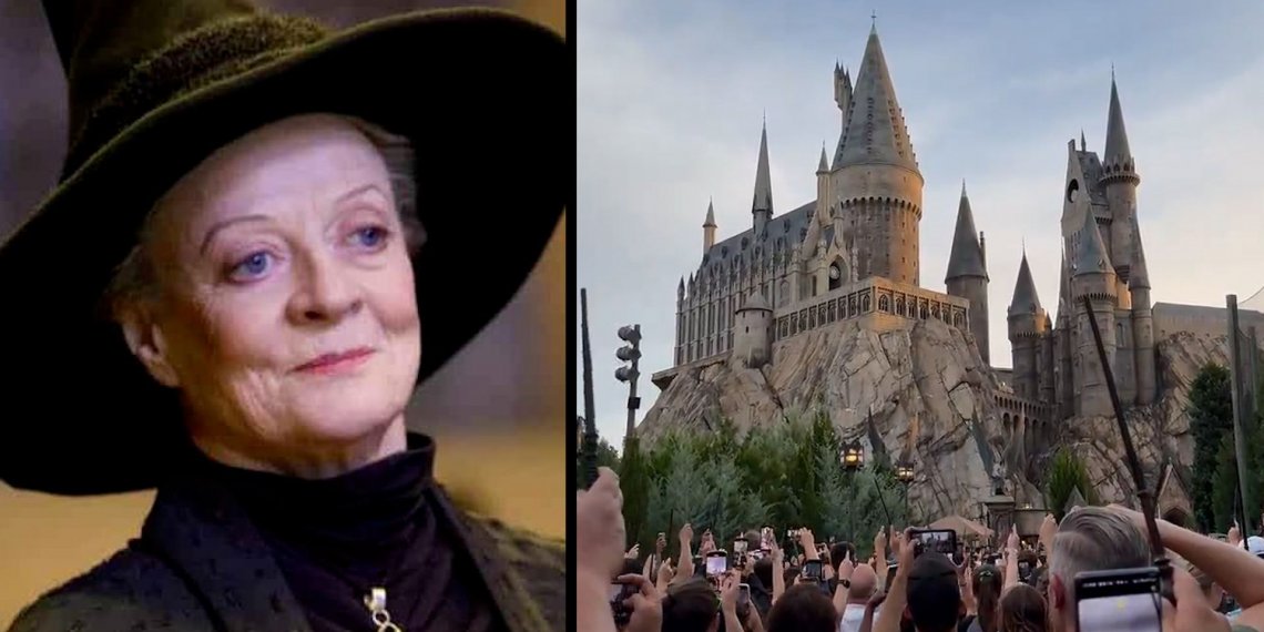 Fans de Harry Potter alzan sus varitas en memoria de Maggie Smith