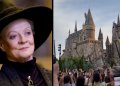 Fans de Harry Potter alzan sus varitas en memoria de Maggie Smith