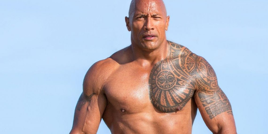 La imagen de Dwayne Johnson como Maui en Moana