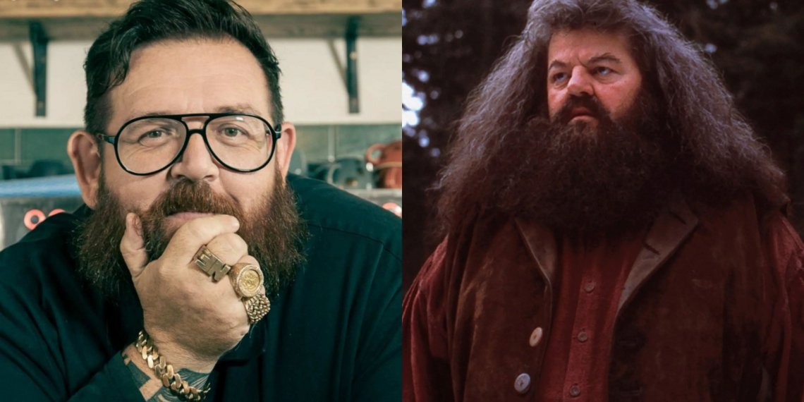 El emotivo mensaje de Nick Frost a Robbie Coltrane previo a interpretar a Hagrid