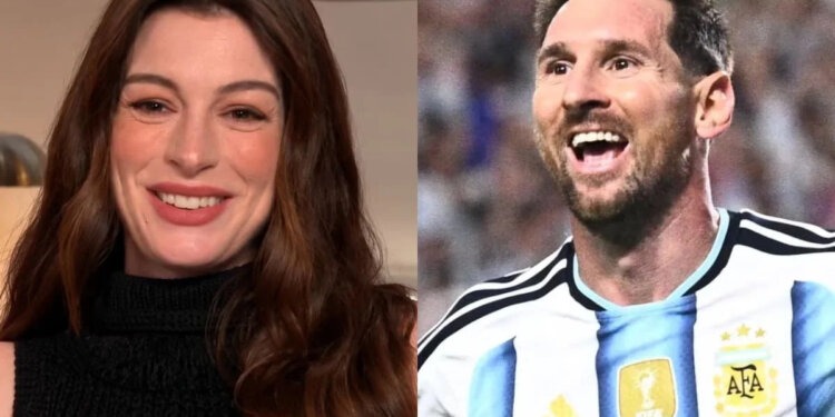Anne Hathaway reveló la inesperada "ayuda" de Messi a su hijo